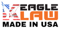 Eagle Law for car floor mats logo with American flag and 'Made in USA' text