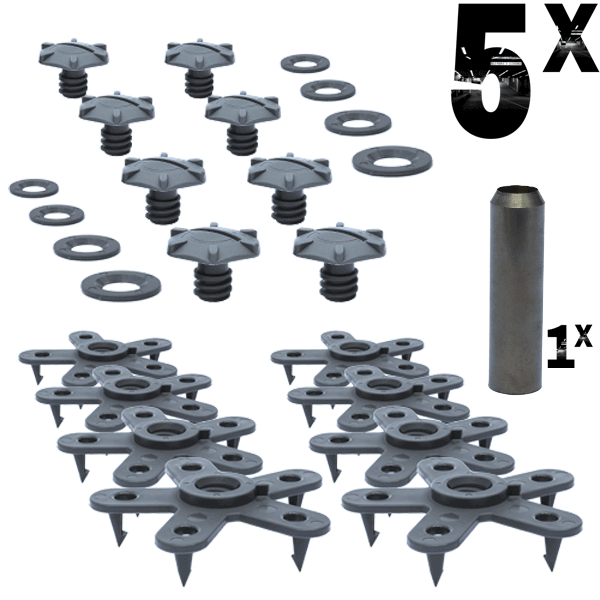 Eagle Klaw Floor Mat Fastener Kit - 4 Mats